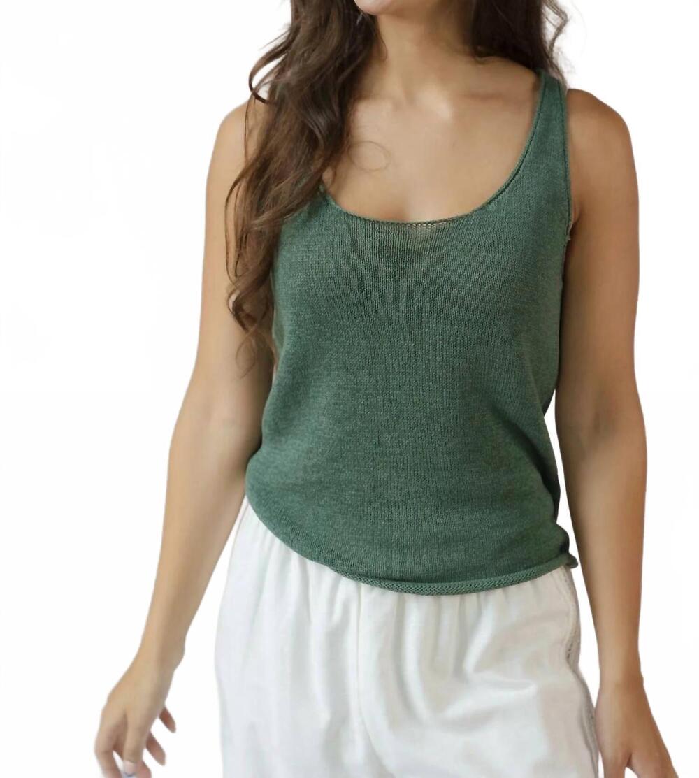 NEW Z SUPPLY perch linen tank in everglade